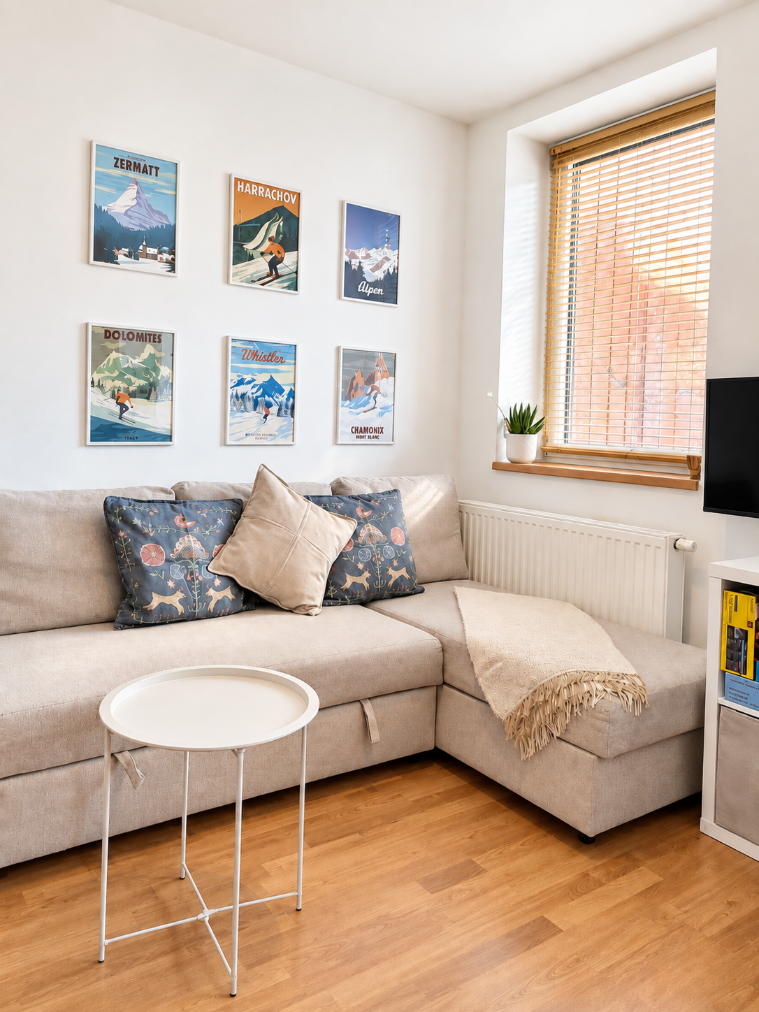 Obývací část apartmánu Harradise