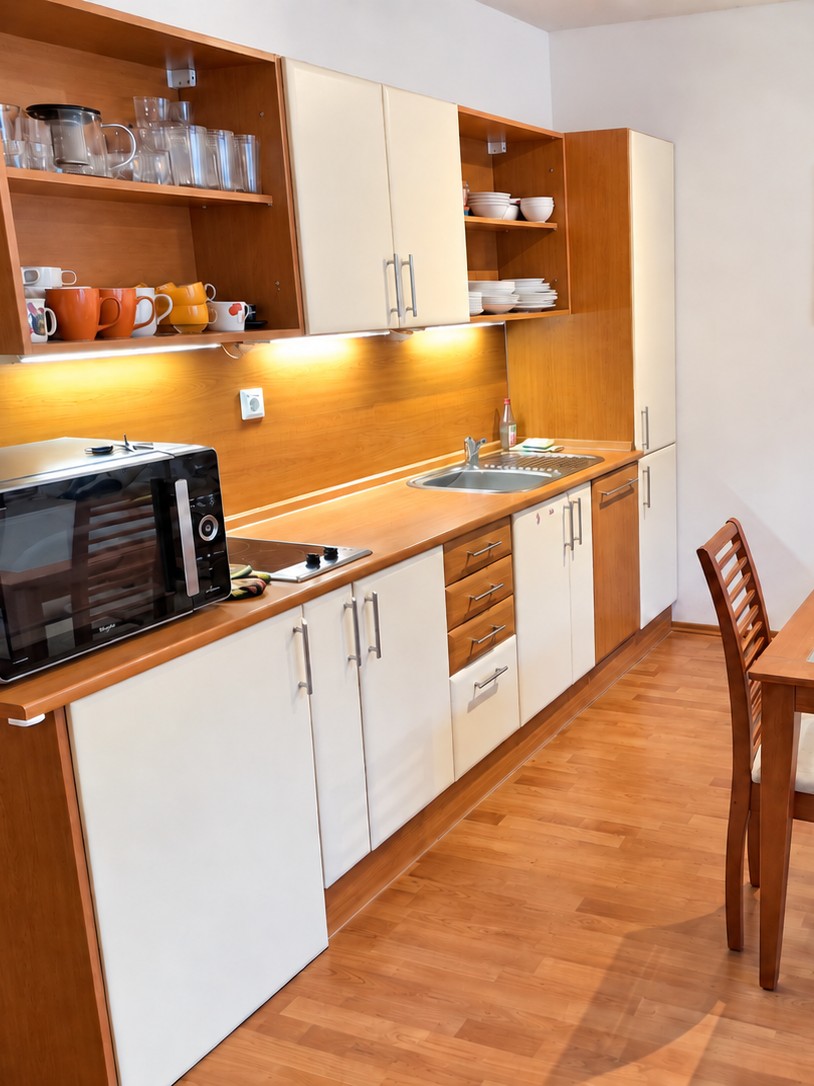 Kuchyň apartmánu Harradise